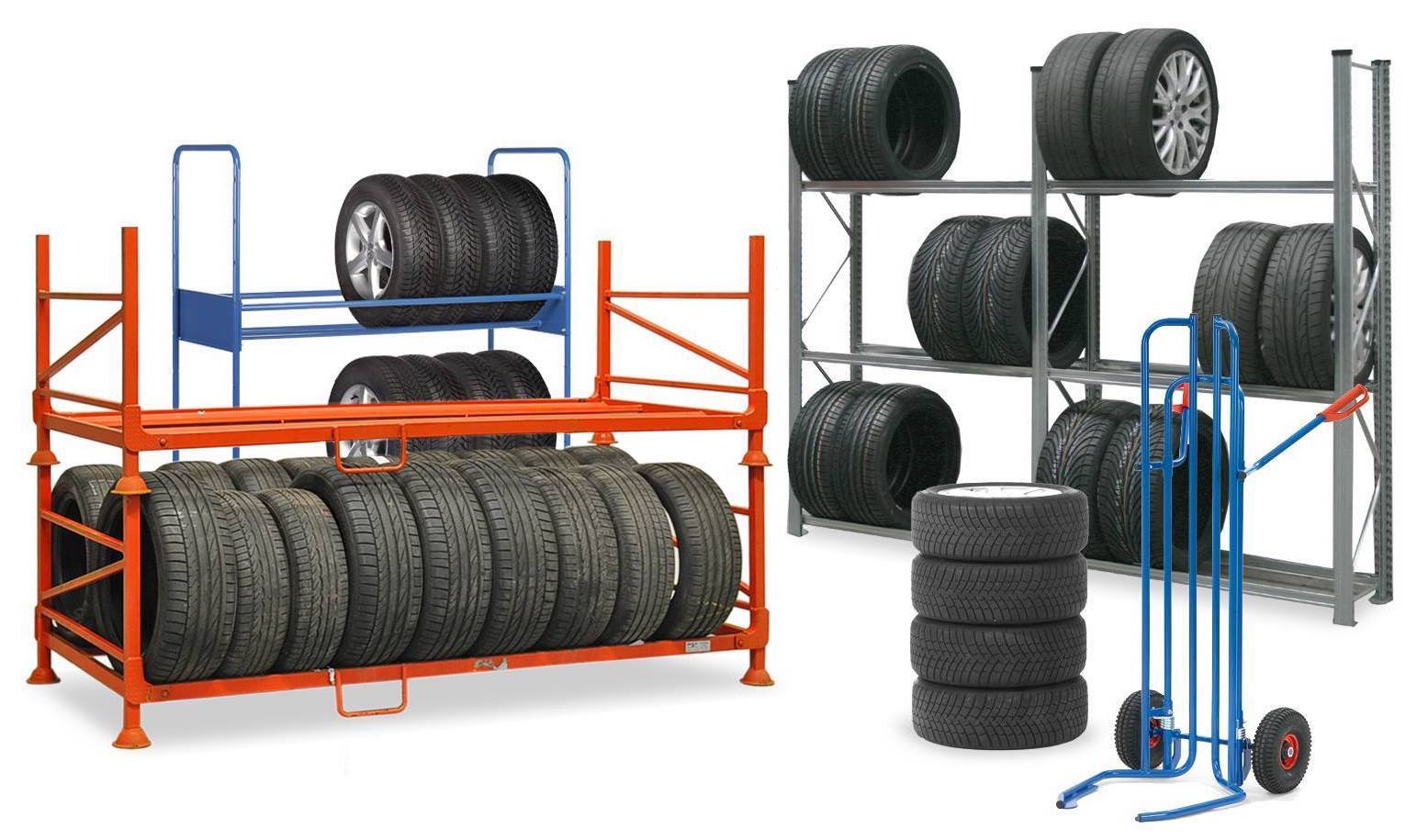stockage pour pneus et Le rack à pneu